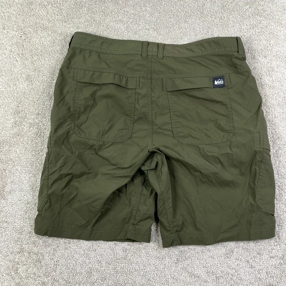 REI Co-op Womens 8 Sahara Cargo Shorts Green Relaxed Fit Hiking Belted Outdoor - Picture 3 of 10